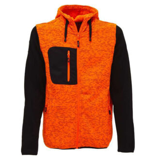 FELPA ZIP LUNGA ORANGE FLUO L       RAINBOW UPOWER EY174OF-L INDUMENTI LAVORO             F UPOWER