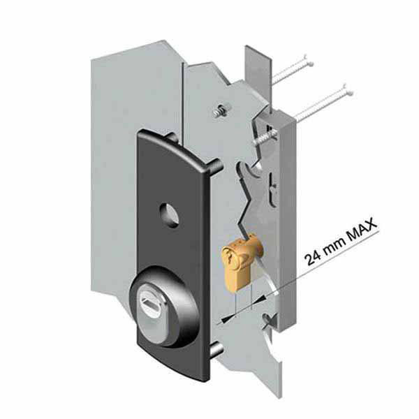 PROTETTORE BASCULANTI E60 mm 44x144 DN129 DISEC DN129PD-1AN DISEC PROTETTORI S DISEC