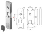 PROTETTORE SERRANDE MAGNETICO 39x139   MG812 DISEC MG812-FN DISEC PROTETTORI             S DISEC