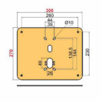 PIASTRA RINFORZO BASCULANTI PIATTA     A2466 DISEC A2466-AZ DISEC PROTETTORI             S DISEC