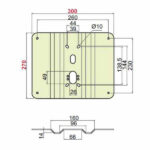 PIASTRA RINFORZO BASCULANTI GRECATA    A2465 DISEC A2465-AZ DISEC PROTETTORI             S DISEC
