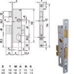 SERRATURA INFILARE MONTANTI ALL    44225-25-0 CISA 44225.25.0 CISA SERR.ALL/FERRO INFILARE S CISA