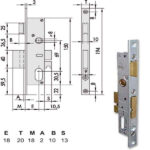 SERRATURA INFILARE MONTANTI ALL    44226-18-0 CISA 44226.18.0 CISA SERR.ALL/FERRO INFILARE S CISA