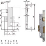 SERRATURA INFILARE MONTANTI ALL    44235-18-0 CISA 44235.18.0 CISA SERR.ALL/FERRO INFILARE S CISA