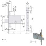 SERRATURA INFILARE FASCE ALL       57325-73-0 CISA 57325.73.0 CISA SERR.ALL/FERRO INFILARE S CISA