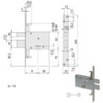 SERRATURA INFILARE FASCE ALL       57336-70-0 CISA 57336.70.0 CISA SERR.ALL/FERRO INFILARE S CISA