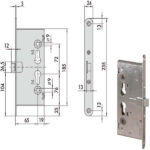 SERRATURA INF.TAGLIAFUOCO Q9       43000-65-0 CISA 43000.65.0 CISA SERR.TAGLIAFUOCO        S CISA