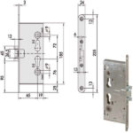 SERRATURA INF.TAGLIAFUOCO Q9       43020-65-0 CISA 43020.65.0 CISA SERR.TAGLIAFUOCO        S CISA