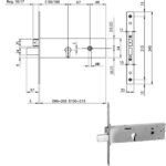 SERRATURA INFILARE FASCE ALL F22 E100  961120 ISEO 961120102 ISEO SERR.ALL/FERRO INFILARE S ISEO