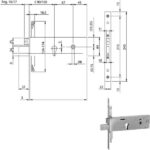 SERRATURA INFILARE FASCE ALL F22 E 90  963120 ISEO 963120902 ISEO SERR.ALL/FERRO INFILARE S ISEO