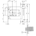 SERRATURA INFILARE FERRO DM E60       663604N ISEO 663604N ISEO SERR.ALL/FERRO INFILARE S ISEO
