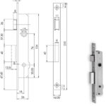 SERRATURA INF.MONTANTI ALL F16 E16      90131 FIAM 9013116 FIAM SERR.ALL/FERRO INFILARE S FIAM SERRATURE