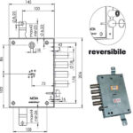 SERRATURA SIC.TRIPLICE DX DM E73      614/281 MOIA 614/281D MOIA SERR.BLINDATE           S MOIA SERRATURE