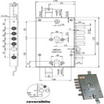 SERRATURA SIC.TRIPLICE CIL. E63      6654/280 MOIA 6654/280DFB/S1 MOIA SERR.BLINDATE           S MOIA SERRATURE