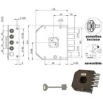 SERRATURA SIC.SEMPLICE DX DM             A412 MOIA A412DX MOIA SERR.LEGNO APPLICARE    S MOIA SERRATURE