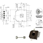 SERRATURA SIC.TRIPLICE SX DM             A414 MOIA A414SX MOIA SERR.LEGNO APPLICARE    S MOIA SERRATURE