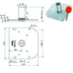 CILINDRO POMPA mm 70 d 30             J168/G4 MOIA J168/G4 MOIA GORGES E RICAMBI        S MOIA SERRATURE