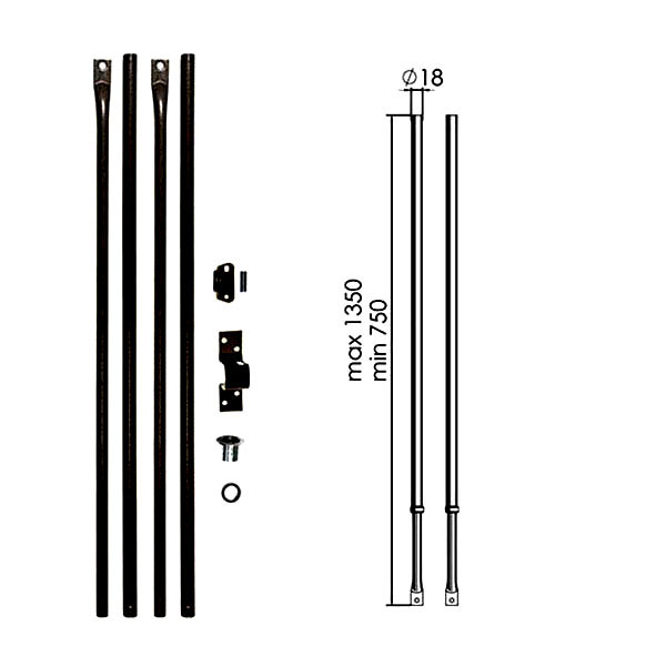 ASTE SERRATURE TRIPLICE             Pz 2 100T MOIA 100T MOIA VARIE                   S MOIA SERRATURE