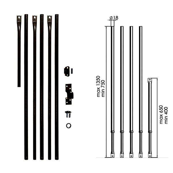 ASTE SERRATURE QUINTUPLICE          Pz 5 100Q MOIA 100Q MOIA VARIE                   S MOIA SERRATURE