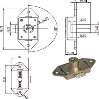 SERRATURA MOBILI APP.ASTE ROTANTI       240401 OMR 240401 OMR SERR.MOBILI APPLICARE    S OMR