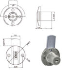 SERRATURA MOBILI APP.CATENACCIO SUP.    220300 OMR 220300 OMR SERR.MOBILI APPLICARE    S OMR