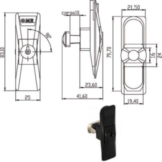 SERRATURA MOBILI APP.PUSH               160551 OMR 160551 OMR SERR.MOBILI APPLICARE    S OMR