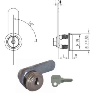 CILINDRO LEVETTA mm 20 D.19             165580 OMR 165580 OMR CILINDRI                 S OMR
