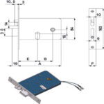 ELETTROSERRATURA INF.FASCE ALL E60 DX     378 OMEC 378DX OMEC ELETTROSERRATURE INFIL. S OMEC