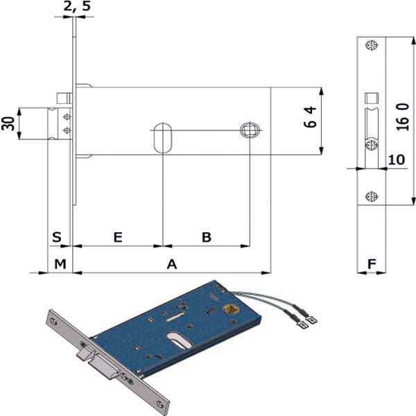 ELETTROSERRATURA INF.FASCE ALL E60 388 OMEC 388 OMEC ELETTROSERRATURE INFIL. S OMEC
