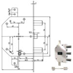 SERRATURA SIC.TRIPLICE SX DM           2105-11N CR 2105-11N CR SERR.BLINDATE             S CR