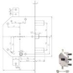 SERRATURA SIC.TRIPLICE DX DM           2105-51N CR 2105-51N CR SERR.BLINDATE             S CR