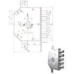 SERRATURA SIC.TRIPLICE DX CIL.         2105G-01 CR 2105G-01 CR SERR.BLINDATE             S CR