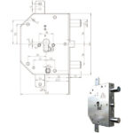 SERRATURA SIC.TRIPLICE SX CIL.         2155G-61 CR 2155G-61 CR SERR.BLINDATE             S CR