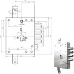 SERRATURA SIC.TRIPLICE CIL.            7056G-01 CR 7056G-01 CR SERR.BLINDATE             S CR