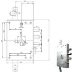 SERRATURA SIC.TRIPLICE CIL.            7056G-51 CR 7056G-51 CR SERR.BLINDATE             S CR