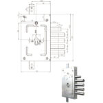 SERRATURA SIC.TRIPLICE CIL.         2655G-02+36 CR 2655G-02+36 CR SERR.BLINDATE             S CR