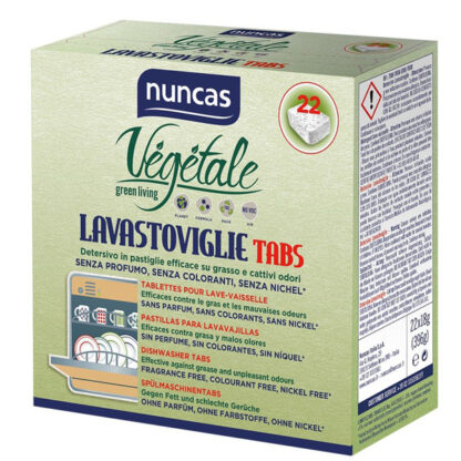 DETERSIVO LAVASTOVIGLIE TABS VEGETALE Pz 22 NUNCAS F14 4000881 NUNCAS                       C NUNCAS