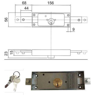 SERRATURA SERRANDE 2 CH.ORI.DIRITTE      112 FASEM 112 FASEM SERR.BASCULANTI        S FASEM