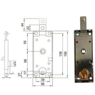 SERRATURA BASCULE CIL.TONDO C/Q          109 FASEM 109 FASEM SERR.BASCULANTI        S FASEM