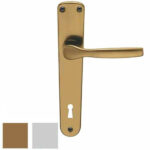 MANIGLIA GINEVRA ALL ARG PLACCA 8x70       BRIALMA G0122RC70F1 MANIGLIE                     F BRIALMA