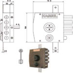 SERRATURA SIC.TRIPLICE DX DM           1351 KASSEL 1351SA KASSEL SERR.LEGNO APPLICARE  S KASSEL