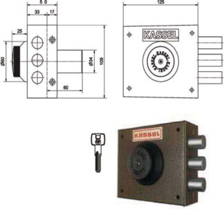 SERRATURA SIC.SEMPLICE DX POMPA     2001/CP KASSEL 2001/CP KASSEL SERR.LEGNO APPLICARE  S KASSEL