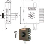 SERRATURA SIC.TRIPLICE SX POMPA     2302/CP KASSEL 2302SA/CP KASSEL SERR.LEGNO APPLICARE  S KASSEL