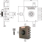 SERRATURA SIC.QUINTUPLICE SX POMPA  2502/CP KASSEL 2502SA/CP KASSEL SERR.LEGNO APPLICARE  S KASSEL