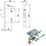 SERRATURA INF.CANCELLI SCORREVOLI     156/1 KASSEL 156/1 KASSEL SERR.ALL/FERRO INFIL. S KASSEL