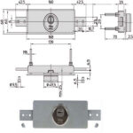 SERRATURA SERRANDE 2 CH.ORI.DIRITTE    1.8271 VIRO 31827100000000 VIRO SERR.BASCULANTI         S VIRO