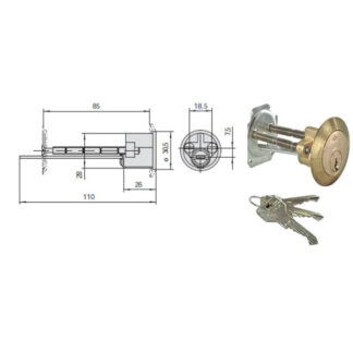 CILINDRO APP.TONDO                 0G500-00-0 CISA 0G500.00.0 CISA CILINDRI                S CISA