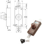 SERRATURA FERROGLIETTO VERTICALE     34323 MOTTURA 34323V000X MOTTURA SERR.LEGNO APPLICARE S MOTTURA