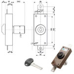 SERRATURA FERROGLIETTO VERTICALE     34324 MOTTURA 34324V50A A MOTTURA SERR.LEGNO APPLICARE S MOTTURA