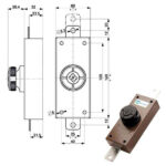 SERRATURA FERROGLIETTO VERTICALE     34325 MOTTURA 34325V000X MOTTURA SERR.LEGNO APPLICARE S MOTTURA
